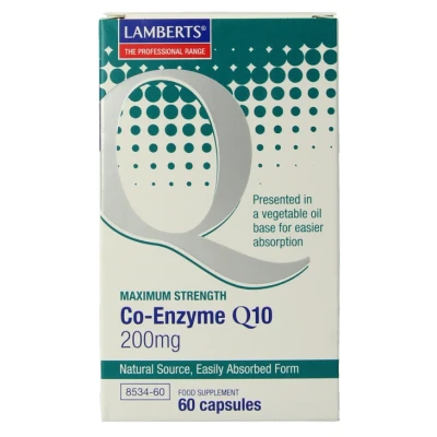 Afbeelding van Lamberts Co Enzym Q10 200mg Vegacapsules