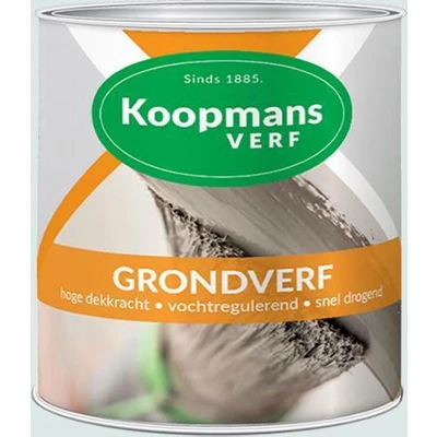 Afbeelding van Koopmans Grondverf 0,25 ltr grijs Huis &amp; Interieur