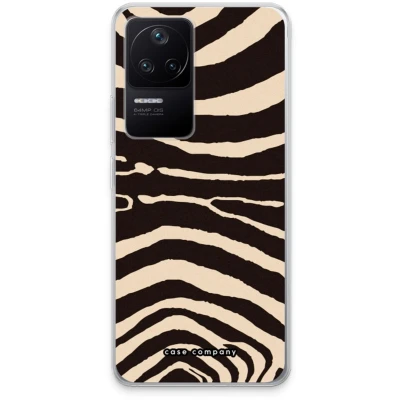 Afbeelding van Case Company® hoesje geschikt voor Xiaomi Poco F4 Arizona Zebra Soft Cover Telefoonhoesje Bescherming aan alle Kanten en Schermrand