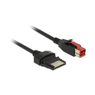 Afbeelding van DeLOCK 85479 câble électrique Noir 3 m PoweredUSB Cables électriques (3 m, Male connector/Male connector, PoweredUSB, Noir)