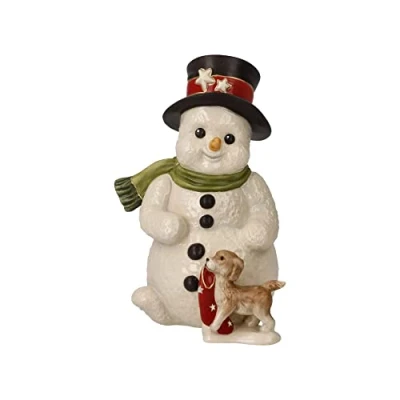 Afbeelding van Goebel Kerst Decoratief beeld / figuur Sneeuwpop Mijn trouwe vriend Aardewerk 12cm