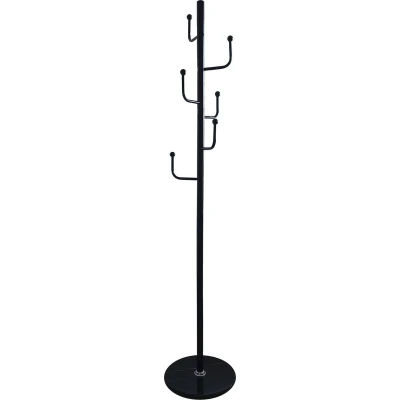 Afbeelding van Furnilux Kapstok Staand Metaal/Zwart Marmeren Voet 37 x 176 cm