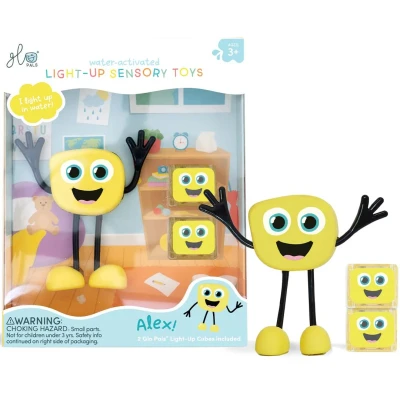 Afbeelding van Glo Pals Light Up Sensory Toy Geel Alex