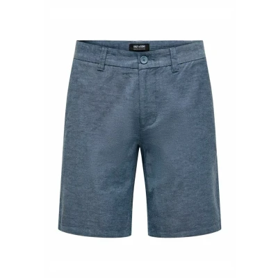 Afbeelding van Only &amp; Sons Shorts, Heren, Maat: XS, Dark navy