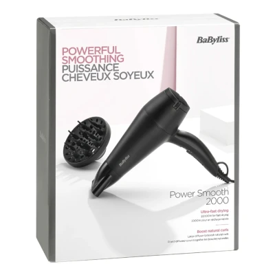 Afbeelding van BaByliss Power Smooth 2200 Föhn D215DE Diffuser Watt Keramisch