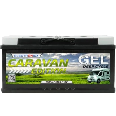 Afbeelding van GEL accu 140 ah Caravan Edition perfect voor kampeerauto&#039;s en zonnepanelen Optimale combinatie met zonneaccu 12 v