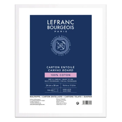 Image de Lefranc Bourgeois Louvre carton entoilé 24 x 30 cm