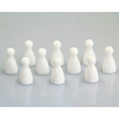 Afbeelding van Pionnen Wit 100 stuks