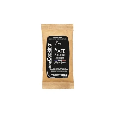 Afbeelding van Scrapcooking suikerpasta, 100 g, zwart, 5 stuks