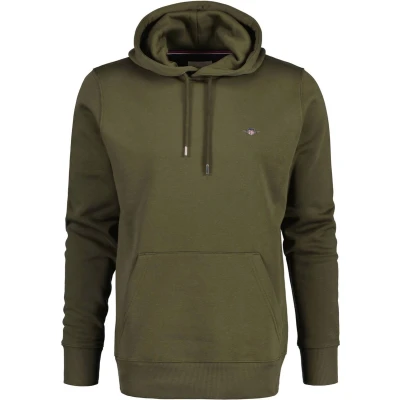 Afbeelding van GANT Shield Hoodie Hoodie, Heren, Maat: Small, Juniper green
