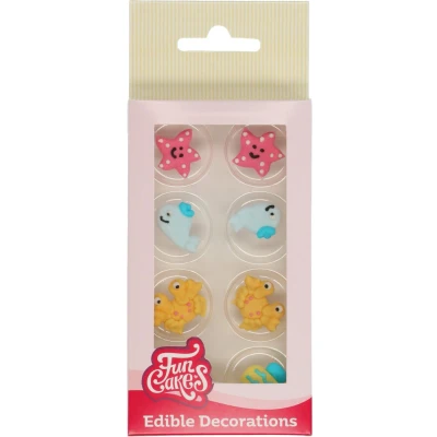 Afbeelding van Funcakes suikerdecoratie Oceaan 8 stuks