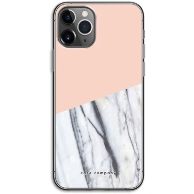Afbeelding van Case Company® hoesje geschikt voor iPhone 11 Pro A touch of peach Soft Cover Telefoonhoesje Bescherming aan alle Kanten en Schermrand