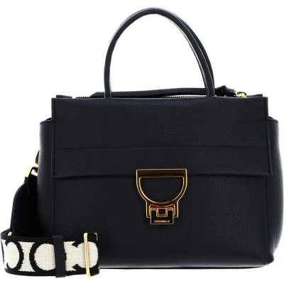 Afbeelding van COCCINELLE Handtas Schoudertas Arlettis Signature Handbag Grained Leather Noir Zwart