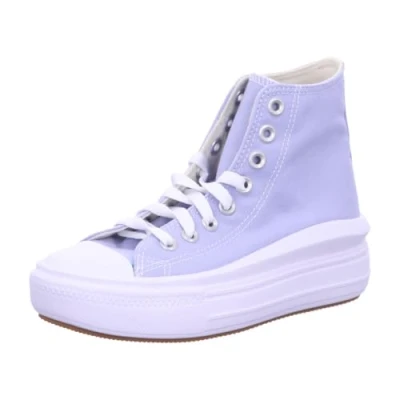 Afbeelding van Converse Chuck Taylor ALL STAR MOVE Platform Sneakers hoog, Dames, Maat: 39.5, Lilac pewter/white/black Textiel