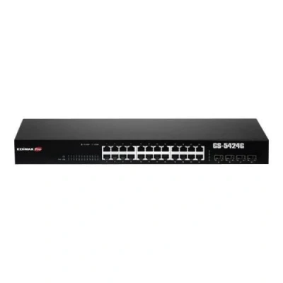 Image de Edimax Pro GS 5424G Commutateur intelligent 24 x 10/100/1000 + 4 SFP Montable sur rack