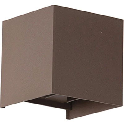 Afbeelding van QAZQA Buiten wandlamp roestbruin incl. LED 2 lichts IP54 Edwin