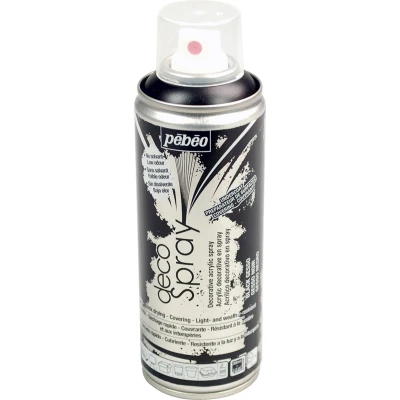 Afbeelding van Gesso zwart deklaag 200 ml décospray Pébéo