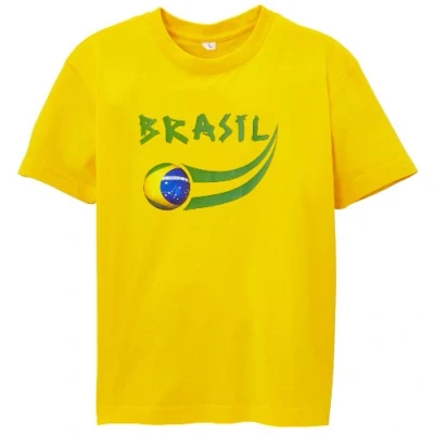 Image de Supportershop Brésil T Shirt supporter Enfant Jaune FR : 6 ans (Taille Fabricant ans)