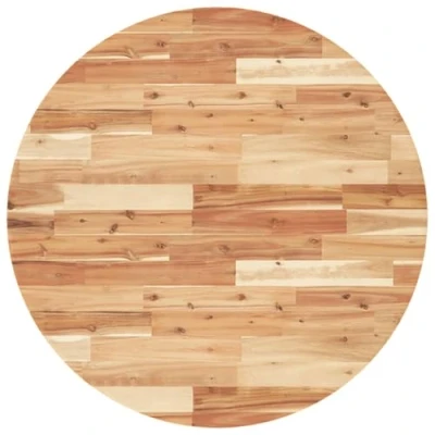 Afbeelding van Tafelblad rond Ø 90x2 cm massief acaciahout