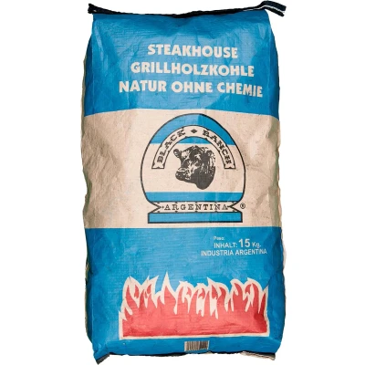 Afbeelding van Black Ranch Quebracho Houtskool 15 Kg Grijs Aanmaken