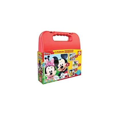 Afbeelding van Set van 4 Puzzels Disney Mickey Mouse Progressive Educa (12 16 20 25 pcs)