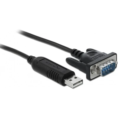 Afbeelding van USB A (m) naar 9 pins SUB D met schroeven seriële RS485 adapter / FTDI chip ESD protectie 1,8 meter