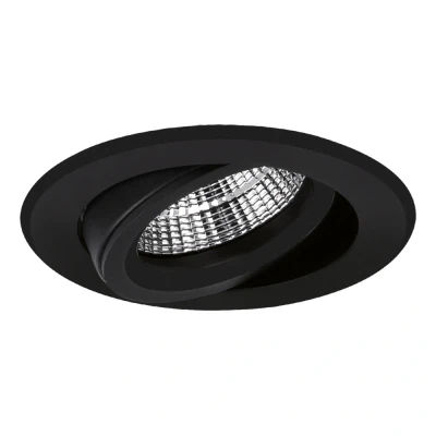 Afbeelding van Yphix Verona Inbouwspot Zwart Rond Kantelbaar 1 Lichtpunt Ø 82mm LEDdirect.nl