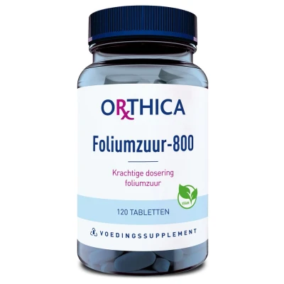 Afbeelding van Orthica Foliumzuur 800 Tabletten