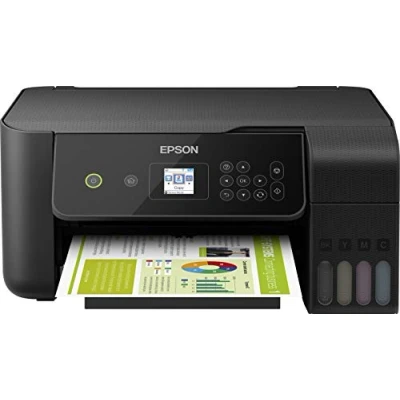 Afbeelding van Epson Imprimante EcoTank ET 2720 avec réservoirs, Multifonction 3 en 1: Imprimante/Scanner/Copieur, A4, Jet d&#039;encre couleur, Wifi Direct, Kit inclus, Faible coût par page, Ecran, Compact