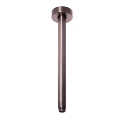 Afbeelding van OUTLET Rubio Inox douchearm plafond 300mm volledig RVS in PVD kleur Gun Metal 1208920703 Laatste Product