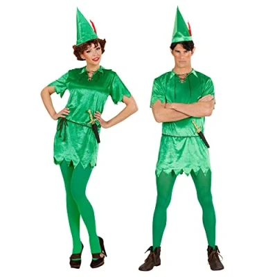 Afbeelding van Widmann Peter Pan Kostuum Nooitgedachtland Held Groen XL Carnavalskleding Verkleedkleding