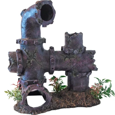 Afbeelding van Polyresin ornament buizen 21 cm Gebr de Boon Gebr.