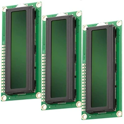 Afbeelding van AZDelivery 3 x HD44780 1602 LCD Module Weergave 2x16 Tekens compatibel met Arduino Inclusief E Book!