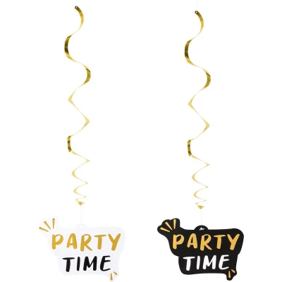 Afbeelding van Party Time Swirls 85cm 2 stuks