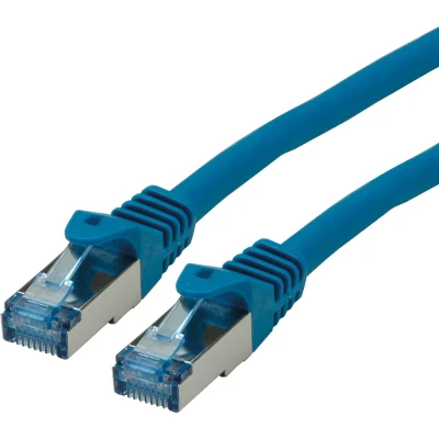 Afbeelding van ROLINE Patchkabel Cat.6A S/FTP (PiMF), Component Level, LSOH, blauw, 1 m