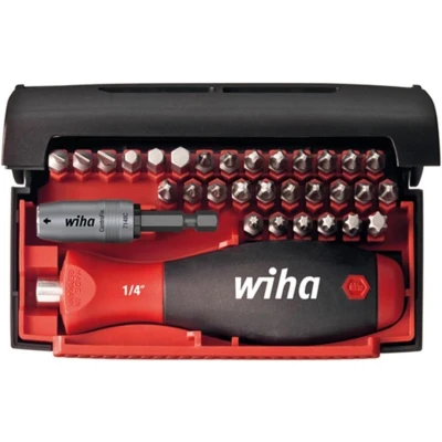 Afbeelding van Wiha 34686 Bitset 32 delig Plat, Kruiskop Phillips, Pozidriv, Inbus, Binnen Torx