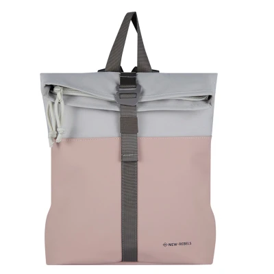 Afbeelding van New Rebels Backham Los Angeles Oudroze 7L Rolltop Rugzak Waterafstotend