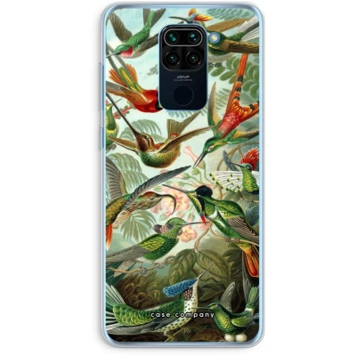 Afbeelding van Case Company® hoesje geschikt voor Xiaomi Redmi Note 9 Haeckel Trochilidae Soft Cover Telefoonhoesje Bescherming aan alle Kanten en Schermrand