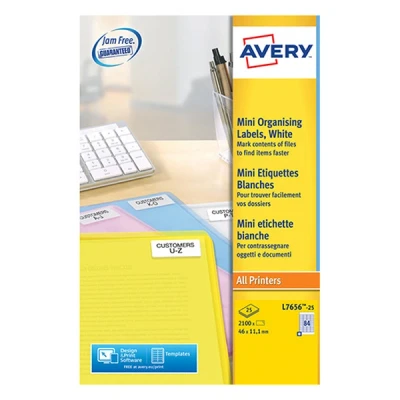 Image de Avery étiquettes 25 unités