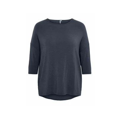 Afbeelding van ONLY Carmakoma Carlamour 3/4 Longsleeve, Dames, Maat: M 46/48, Beluga