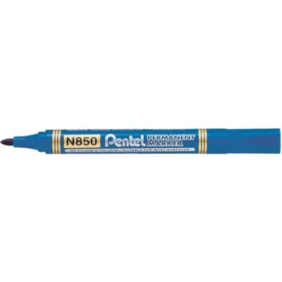 Afbeelding van Pentel N850 C Permanente marker, middelgroot, blauw, 12 stuks