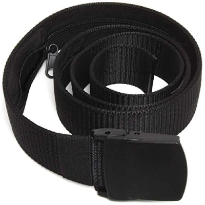 Afbeelding van CampTeck U6889 Nylon en kunststof veiligheidsgordel, geschikt voor diefstal, reizen, vliegen, zwart, één maat, zwart.