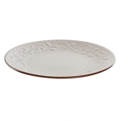 Afbeelding van Platt tallrik DKD Home Decor Beige Bruin Keramiek (21 x 21 2.5 cm)