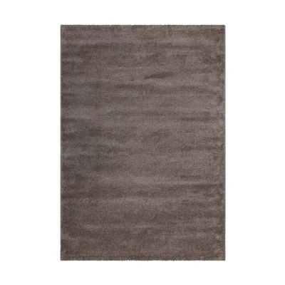 Afbeelding van Velvet Softtouch Effen Luxe Vloerkleed Laagpolig Bruin 160x230 cm