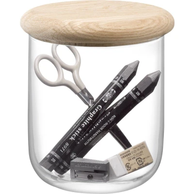 Afbeelding van L.S.A. Dine Voorraadpot met Deksel 14 cm Glas Transparant