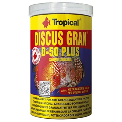 Afbeelding van Tropical Discus Granulaat D 50 PLUS 1 Liter Aquarium Visvoer Discusvoer