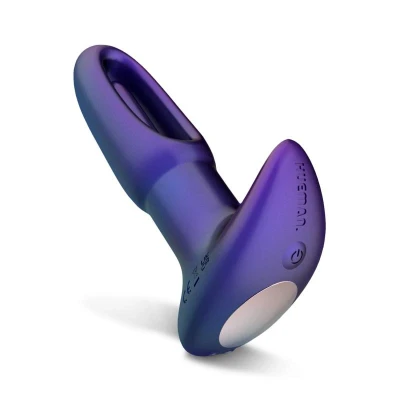 Afbeelding van Hueman Voyager Vibrerende Butt Plug Met Tikfunctie Paars Levensecht Gevoel