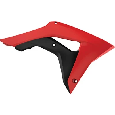 Afbeelding van Polisport Radiateurkappen Honda CRF250R 2019 CRF450R 2017 CRF450RX Origineel Rood / Zwart