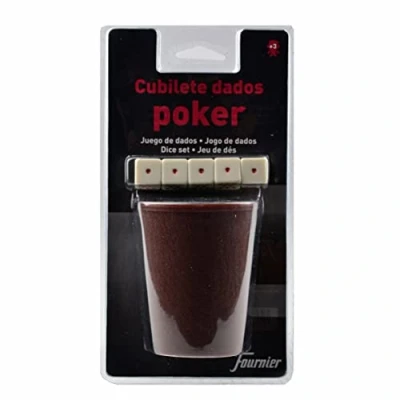 Afbeelding van Beker met Poker Dobbelstenen Fournier 130012244