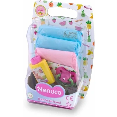 Afbeelding van Nenuco Kleurrijke luiers Poppenaccessoires (Famosa 700009027), kleur/model gesorteerd